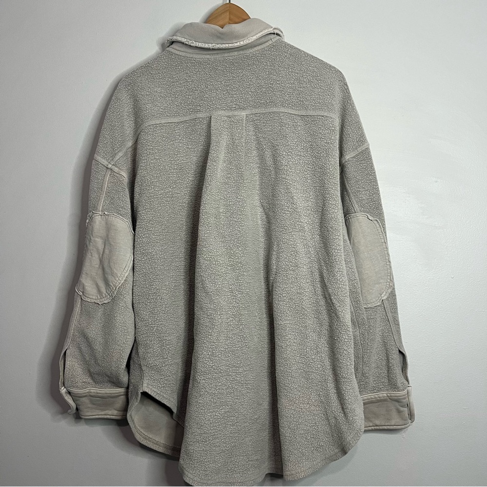 Free People Ruby Jacket Stone Oversized Shacket S… - image 7